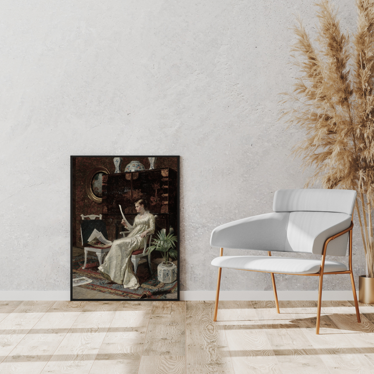 Hector Caffieri Woman Reading