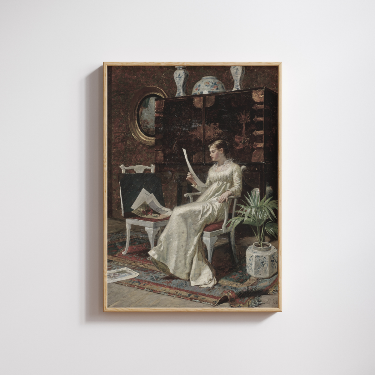Hector Caffieri Woman Reading